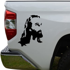 Jesus Face Christian Die Cut Vinyl Decal Sticker For Car Truck Motorcycle Window Bumper Wall Decor