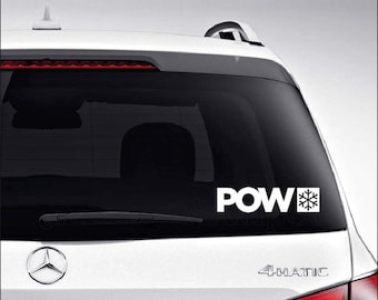 POW Protect Our Winters Snowflake Environmentalists Car Truck Motorcycle Windows Bumper Wall Decor Vinyl Decal Sticker Size