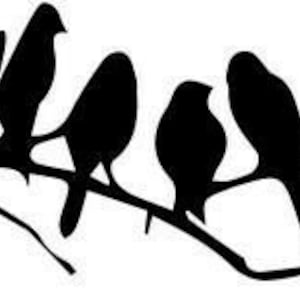 Birds Tree Branch Home Decor Car Truck Window Decal Sticker