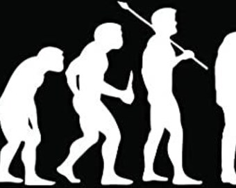 Evolution Ice Fishing Fish Car Truck Window Bumper Vinyl Graphic Decal Sticker