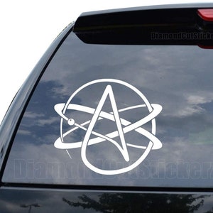 Atheist Atheism Symbol Decal Sticker Car Truck Motorcycle Window Ipad Laptop Wall Decor