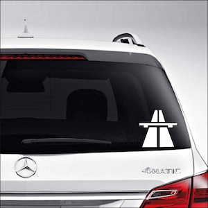 Germany Autobahn Highway Car Truck Motorcycle Windows Bumper Wall Decor Vinyl Decal Sticker