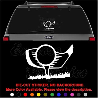Adesivo Per Auto INDIGOS UG JDM Golfer: Die Cut In Vinile Bianco 73x149 Mm, Resistente E Rimovibile