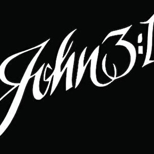 Bible Verse John 3:16 Christian Car Truck Window Bumper Vinyl Graphic Decal Sticker