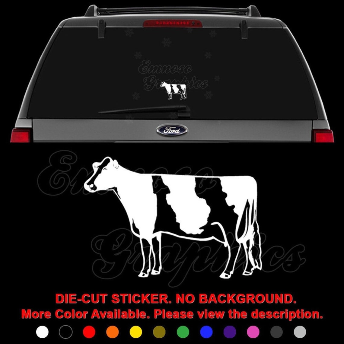Dairy Cow Milk Farm Moo Farmer Decal Sticker for Car, Truck, Motorcycle ...