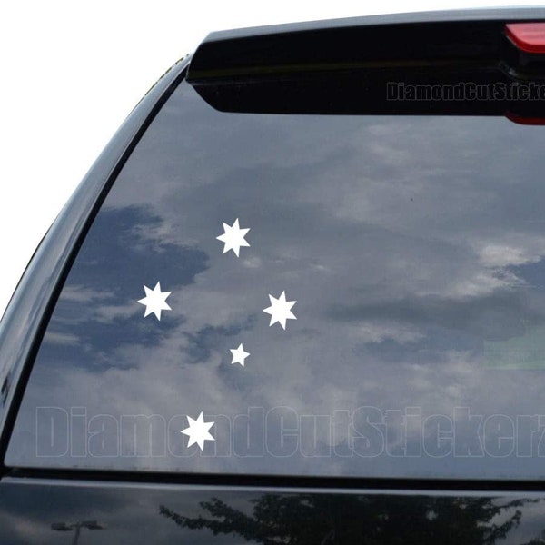 2 Adesivi Croce Del Sud (Southern Cross) 100mm X 760mm - Decalcomania Auto Qualità