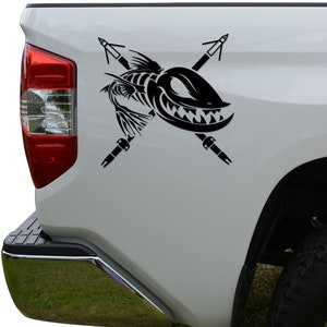 Bowfishing Spears Die Cut Vinyl Decal Sticker For Car Truck Motorcycle Window Bumper Wall Decor
