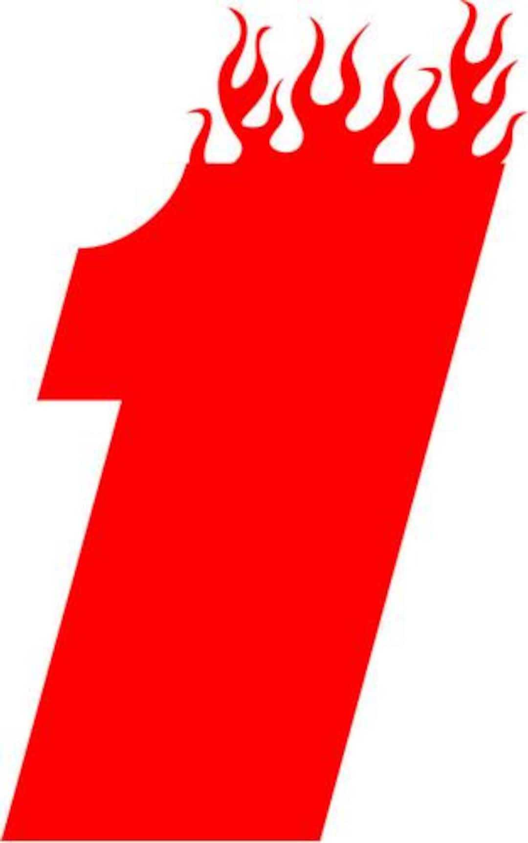 Racing Race Number 1 One Style 4 Die Cut Vinyl Decal Sticker for Go