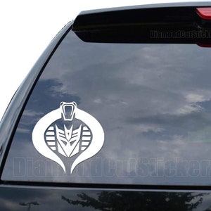 Decepticon Cobra Commander Vintage Decal Sticker Car Truck Motorcycle Window Bumper Laptop Wall Decor