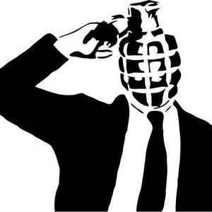 Grenade Head Kill Me Banksys Home Decor Car Truck Window Decal Sticker