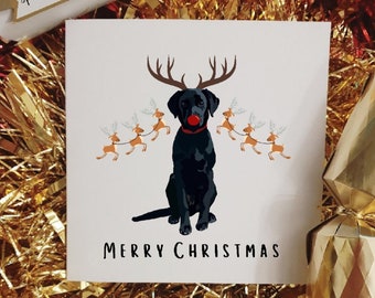 Labrador Dog Christmas Card Pack | Illustrated Cards | Dog Themed Gifts | Cute Dog Design