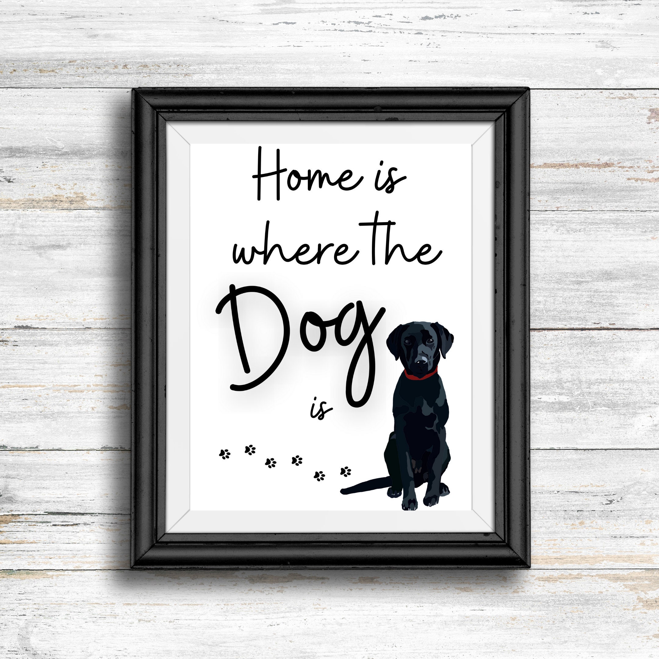 Labrador Dog Home Decor Wall Print / Regalo temático para Etsy