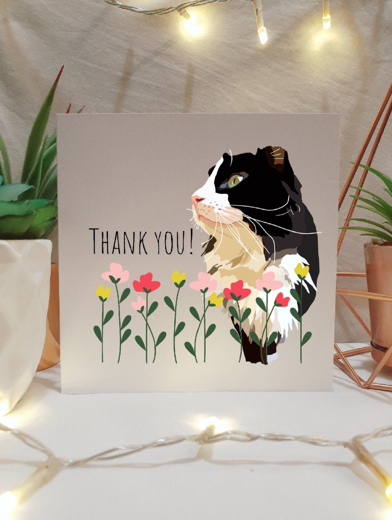 tuxedo cat thank you card multipack illustrated cards cat