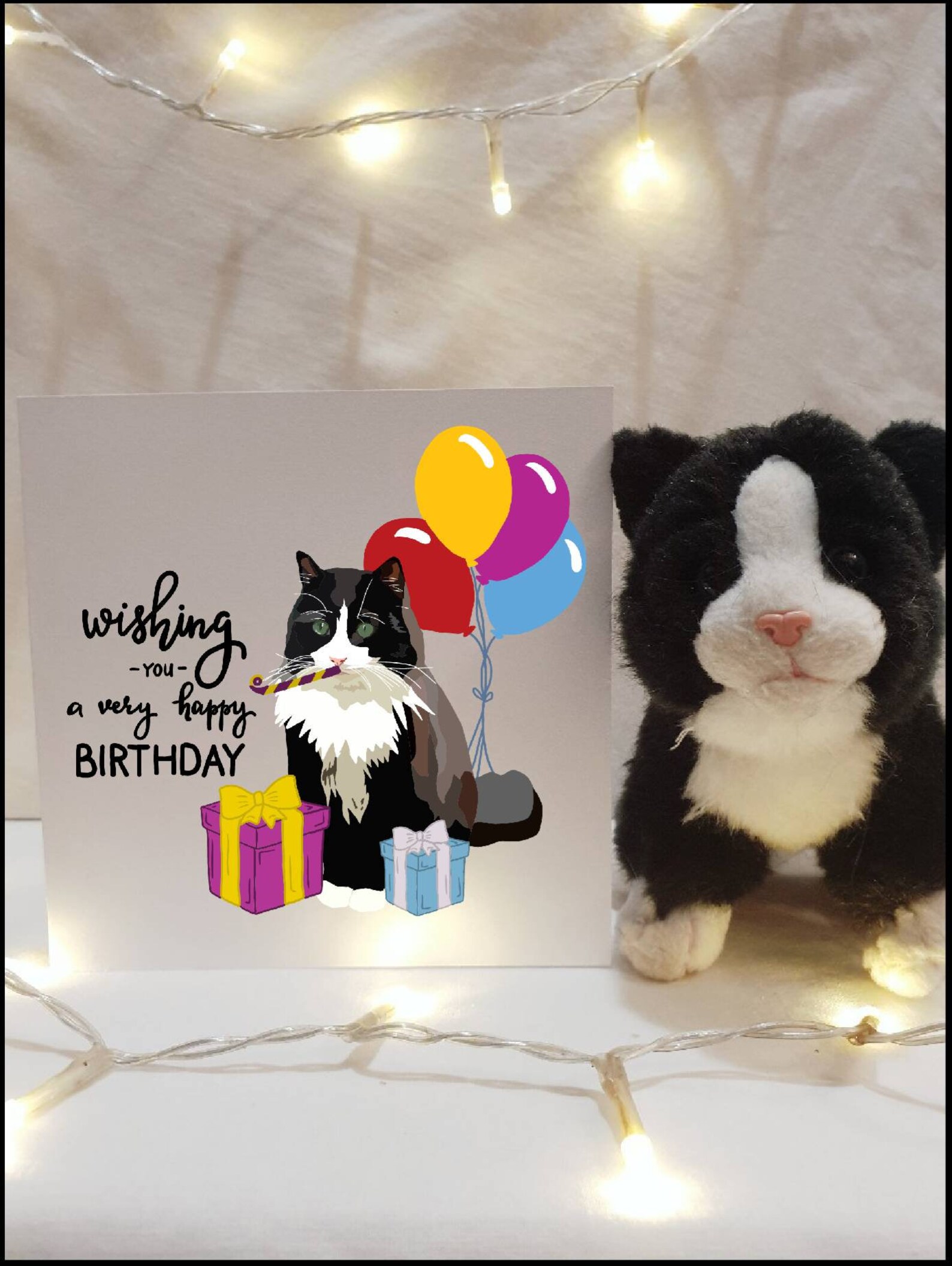 Tuxedo Cat Birthday Card Pack Card Multi-pack Illustrated | Etsy