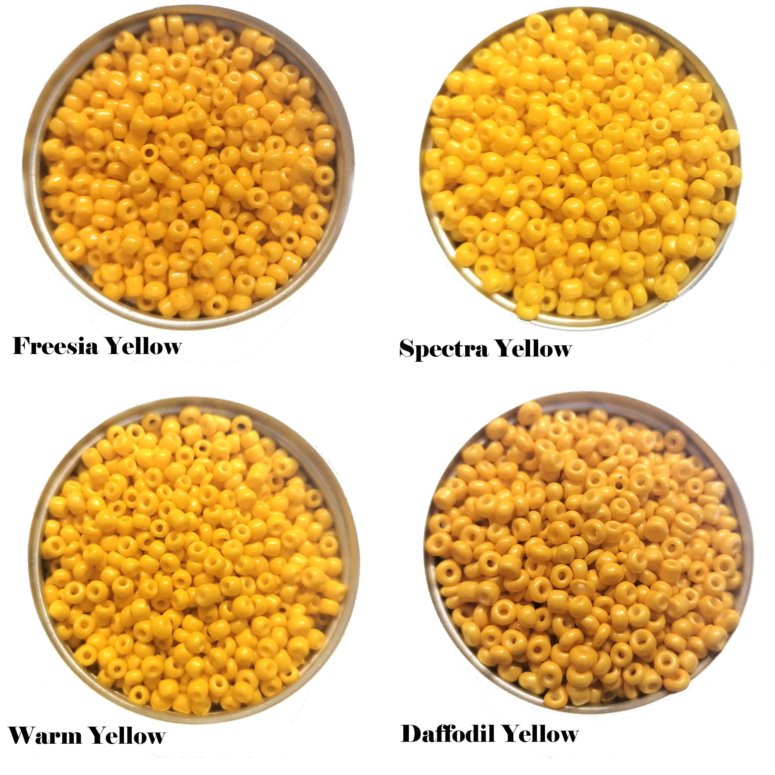 3mm Seed Beads 40g Yellow Seed Beads Glass Seed Beads 8/0 | Etsy