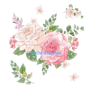 Rose Alone, Trasferimenti per mobili, Decalcomanie ad acqua, Trasferimenti in vinile, Stampa lucida, Riciclo creativo di mobili
