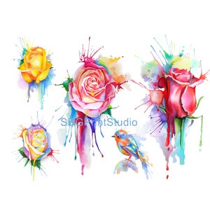 Fantacy No1 Rose, Mobili, Trasferimenti per mobili, Decalcomanie ad acqua, Trasferimenti in vinile, Stampa lucida, Riciclo creativo dei mobili