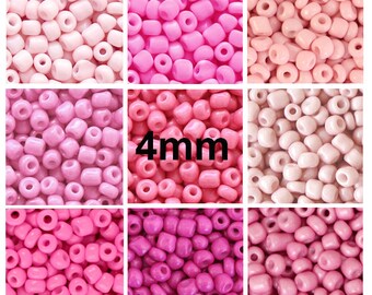 Pink beads