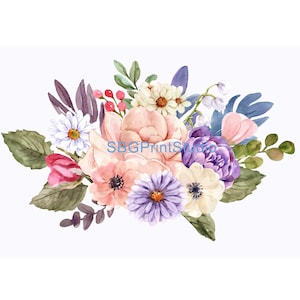 Summer,,Flowers, Furniture transfers , Waterslide decals, Vinyl transfers,  Gloss Print,  Upcycling Furniture