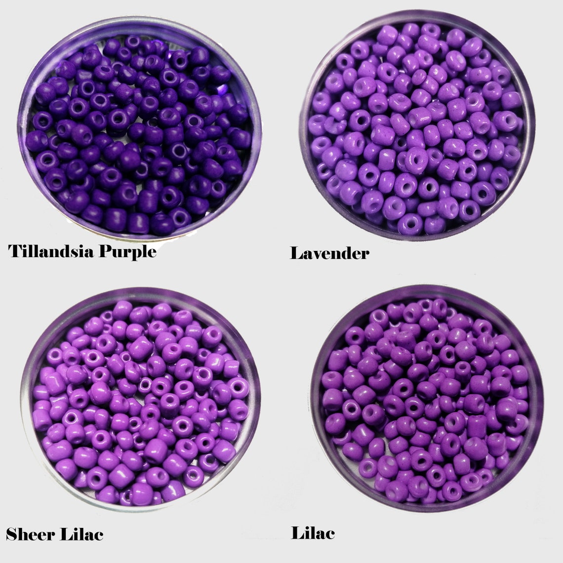 4mm Seed Beads 40g Purple Seed Beads Glass Seed Beads 6/0 | Etsy