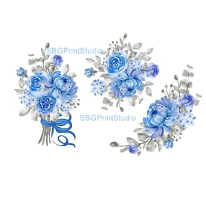 Rose blu, fiori, Trasferimenti per mobili, Decalcomanie ad acqua, Trasferimenti in vinile, Riciclo creativo di mobili