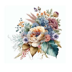 Dried Flower No2 Furniture Transfers, Detailed Vinyl Waterslide Decals for Upcycling Projects, Perfect Gift for Crafters