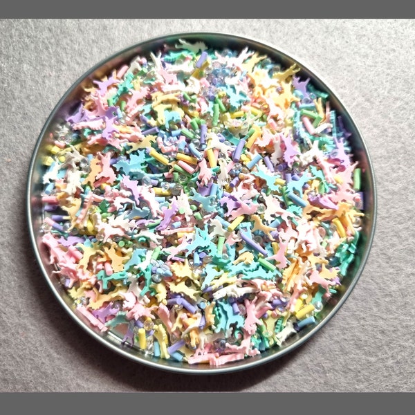 25g Polymer Clay Slices Resin Slime Fimo Unicorn Sprinkles Fillers