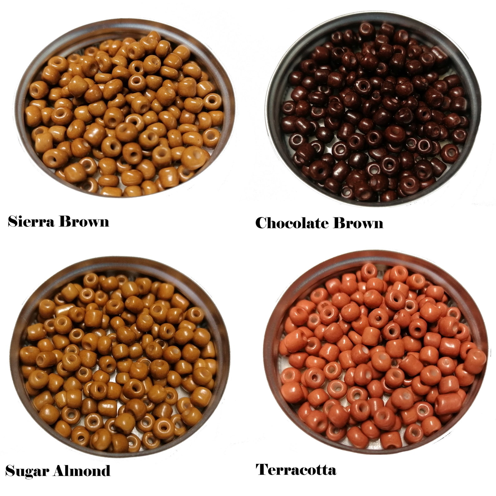 4mm Seed Beads 40g Brown Seed Beads Glass Seed Beads 6/0 | Etsy