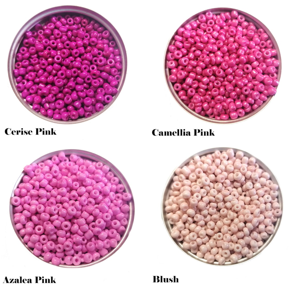 3mm Seed Beads 40g Pink Seed Beads Glass Seed Beads 8/0 | Etsy