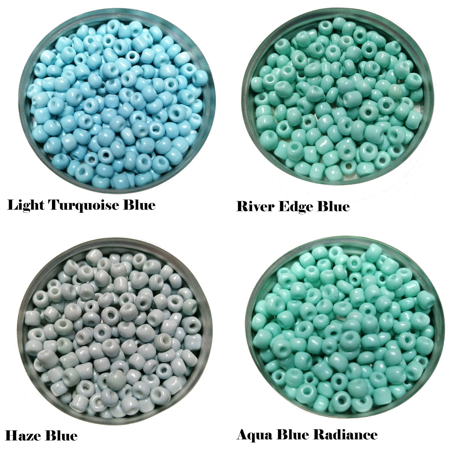 4mm Seed Beads 40g Blue Seed Beads Glass Seed Beads 6/0 | Etsy