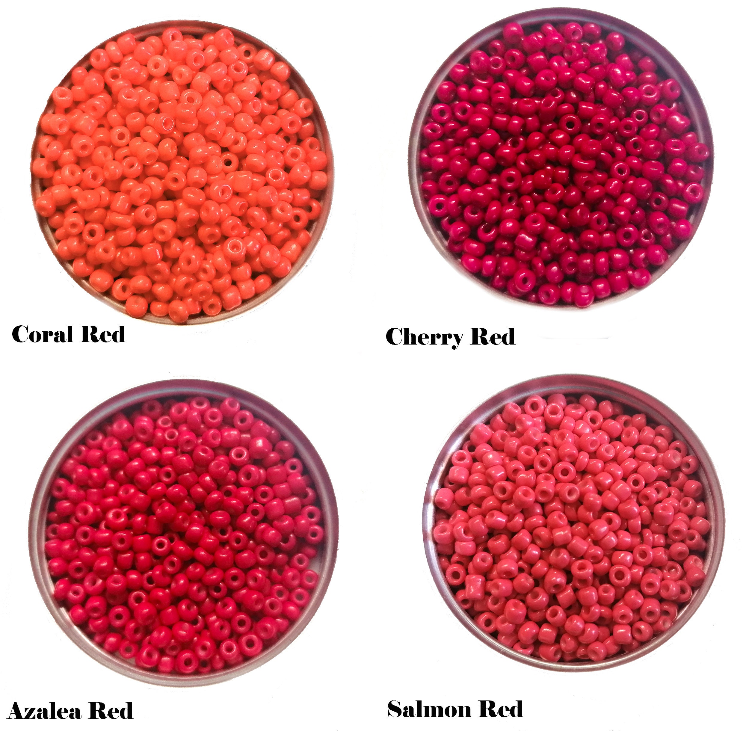 3mm Seed Beads 40g Red Seed Beads Glass Seed Beads 8/0 | Etsy