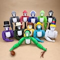 One Gorilla Tag Articulating Figure – Pick Your Color – 3D Printed