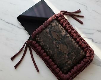 Handmade iPad Mini Cover with Pen Holder, Faux Leather Tablet Case