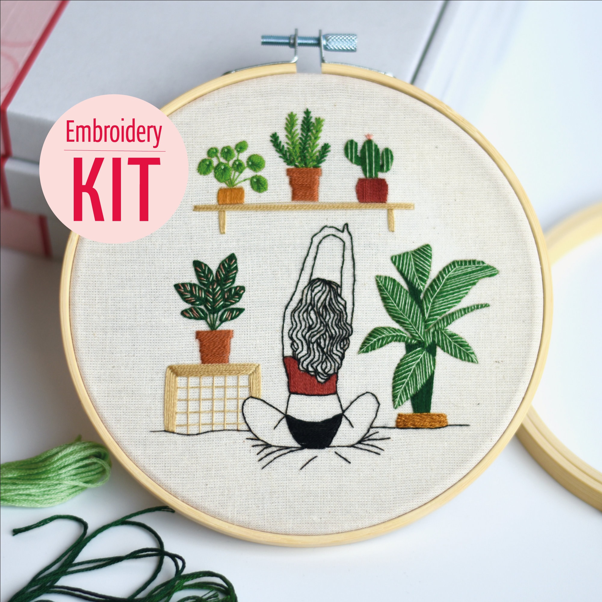 Embroidery Kit DIY Cactus - The Yarn Underground