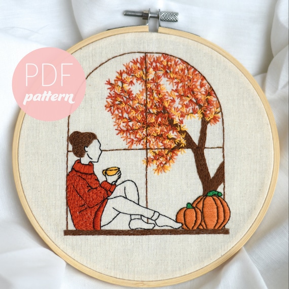 Halloween Embroidery Kits for Beginners DIY Embroidery Patterns English  Manual
