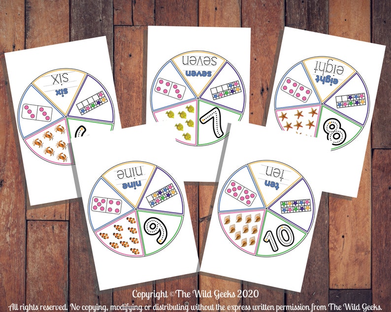 printable number match puzzle 1 10 learn to count preschool etsy