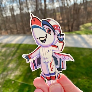 USAF Thunderbirds F-16- Handmade Chibi Airplane Vinyl Sticker