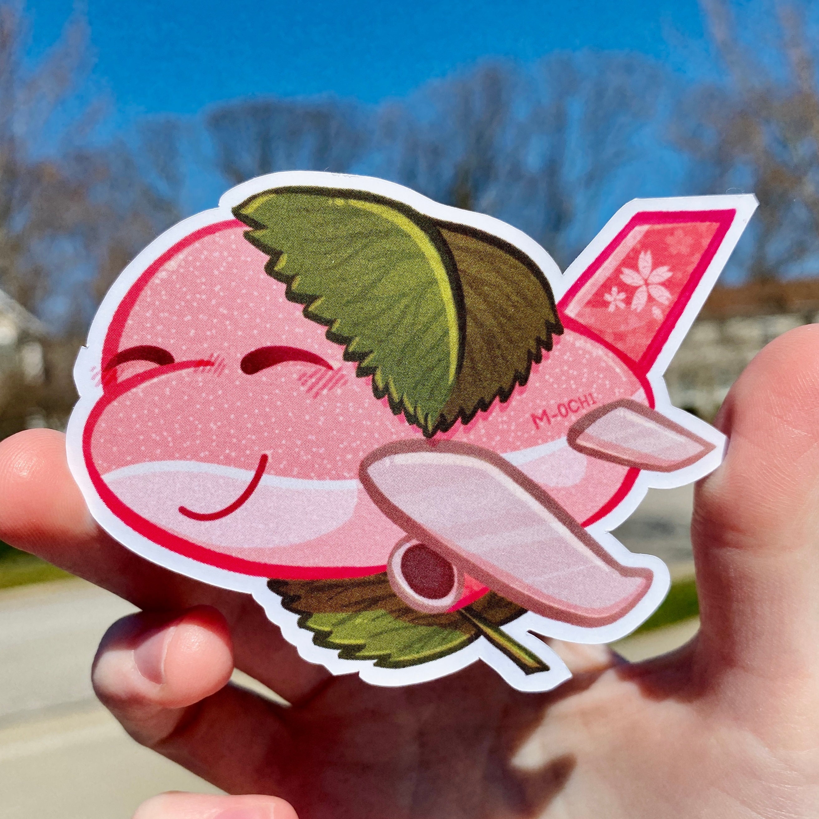 Sakura Mochi Chibi Plane Chibi Airplane Vinyl Sticker - Etsy