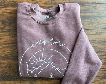 Explore More Sweatshirt, Cozy Unisex Sweater, Motivational Apparel, Happy Clothes, Gifts for Her, Gifts for Him