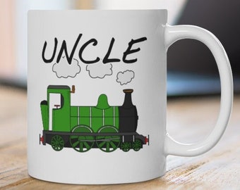 Uncle Train Mug, Father's Day Uncle Gift, Steam Train Mug, Train Gift For Him, Uncle Birthday Mug, Father's Day 2022 Mug