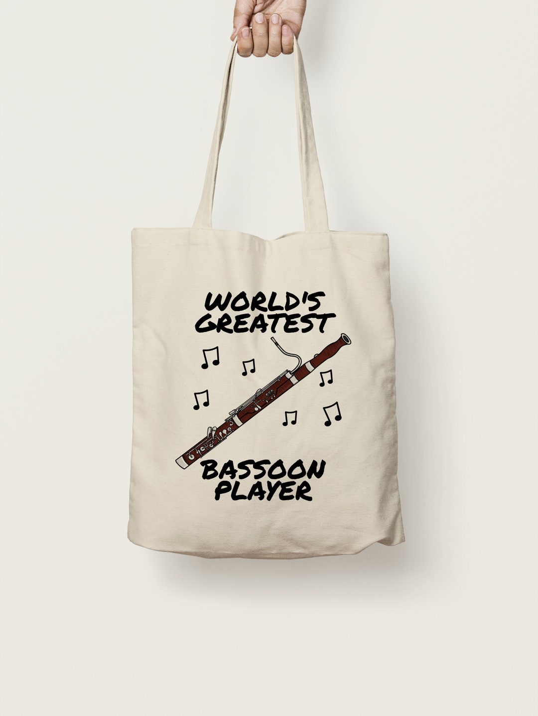 Bassoon Tote Bag Gift for Bassoonist World's Greatest Etsy