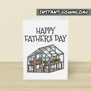 Tarjeta imprimible para el Día del Padre, Tarjeta de jardinería para el Día del Padre, Tarjeta de felicitación para jardineros, Descarga instantánea, Tarjeta de jardinería, Tarjeta para él
