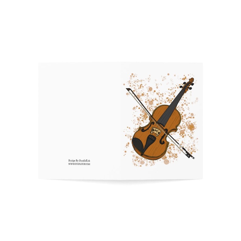 Violin Greeting Card Violin Birthday Card Violinist Violin Etsy