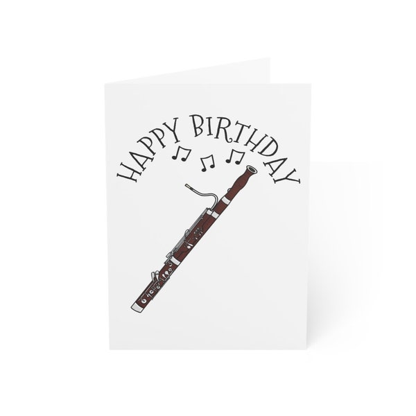 Bassoon Greeting Card for Teacher Etsy
