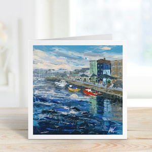 Bellissimo biglietto d'auguri Barbican, Plymouth Coastal, biglietto Plymouth, confezione ecologica