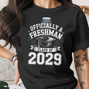Official Freshman 2029 T-Shirt, Trending Hoodie, Graduation Gift Sweatshirt, Unisex Clothing, Class of 2029 Apparel