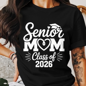Senior Mom Class of 2026 Digital, Graduation Cap, Instant Download PNG Files, 300DPI Graduation Gift, Design for Mom, Proud Mom Graduation