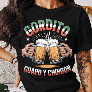 Gordito Guapo y Chingon Digital, Mexican Pride Beer Toast Design, Instant Download PNG file, Fiesta Cinco de Mayo Celebration Art