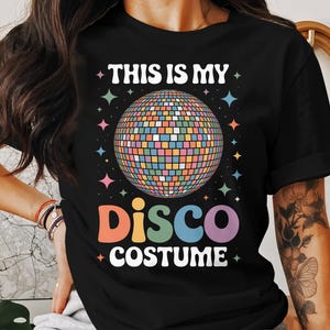 Disco Costume T-Shirt, Sweatshirt, Hoodie, Unisex Retro Disco Ball Tee, 70s Party Outfit, Funny Dance Shirt, Music Lover Gift
