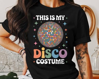 Disco Costume T-Shirt, Sweatshirt, Hoodie, Unisex Retro Disco Ball Tee, 70s Party Outfit, Funny Dance Shirt, Music Lover Gift